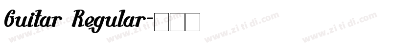 Guitar Regular字体转换